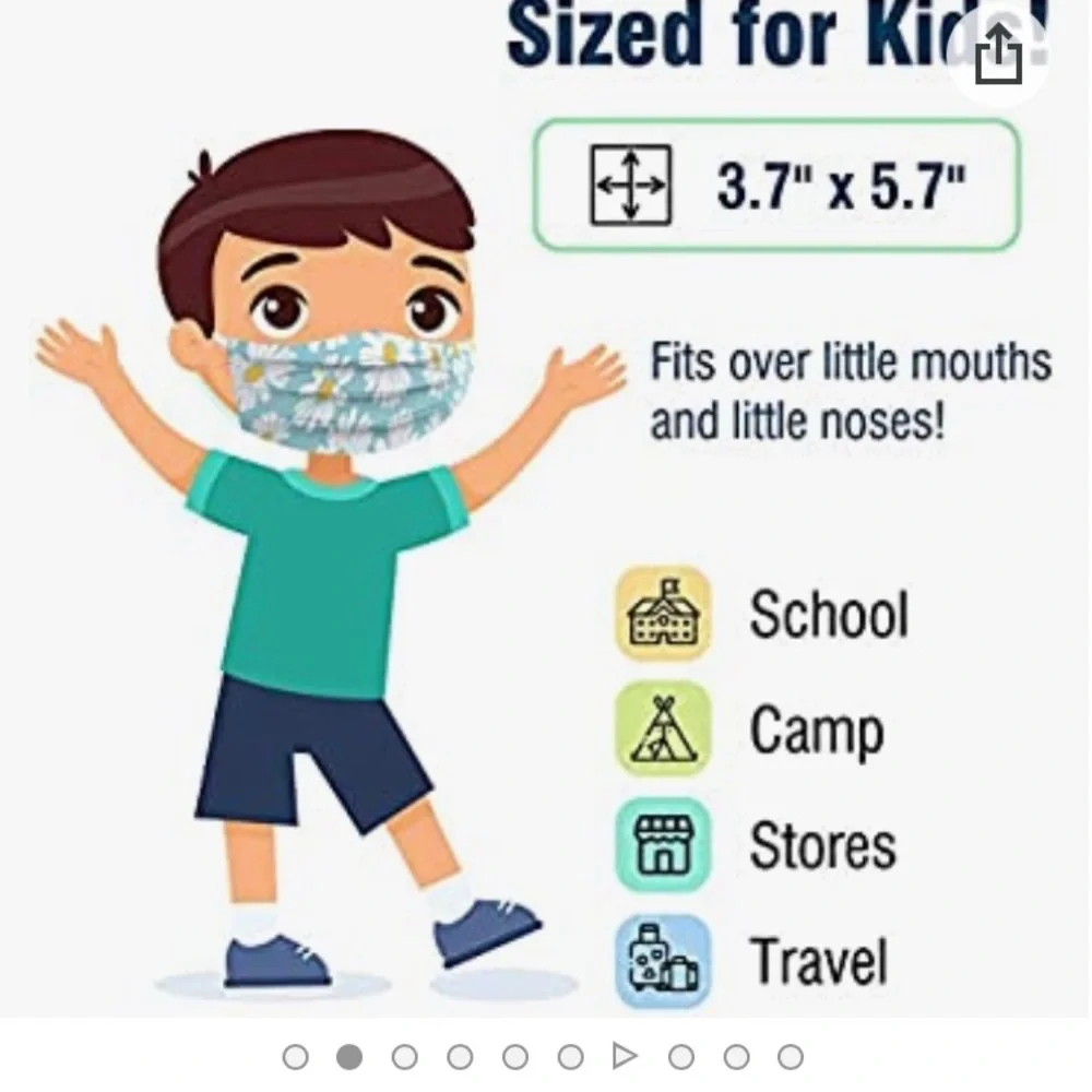 NWT WeCare 99 individually wrapped kids disposable masks